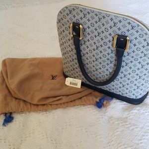 Louis Vuitton "AUTHENTIC" ALMA HAUT M. MINI BLEU